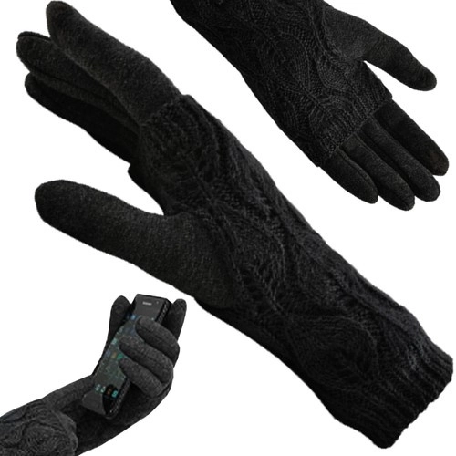 Na dotik občutljive rokavice R6413 - črne