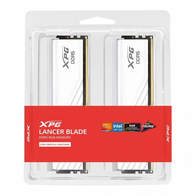 Pomnilnik XPG Lancer Blade DDR5 32GB RGB bela
