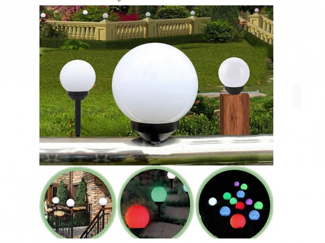 Solarni vrtna RGB kroglaste svetilke