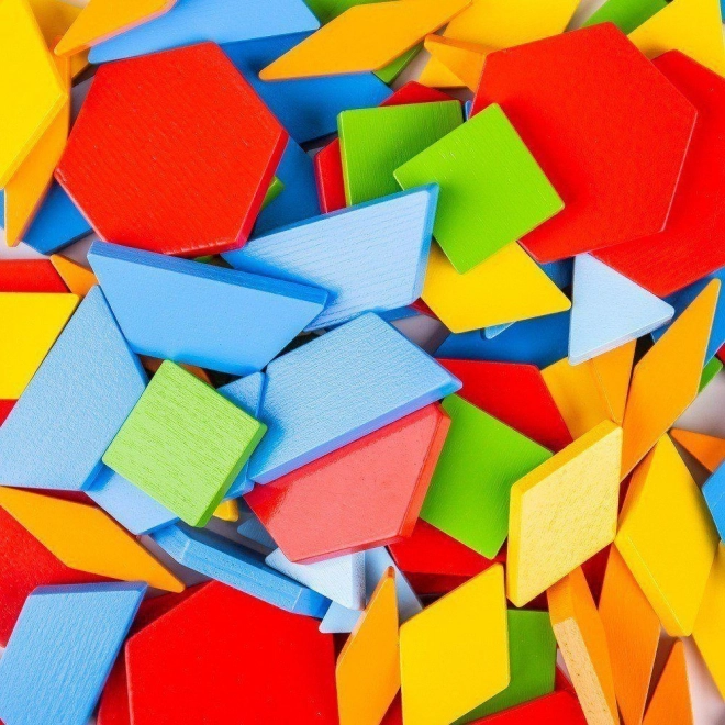 Bigjigs Toys Lesena barvna mozaika