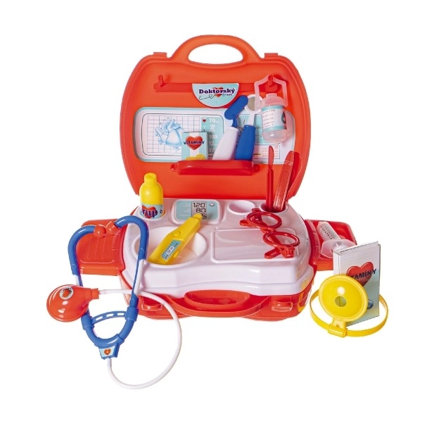 Komplet doktor/plastni zdravnik v plastičnem kovčku 24x22x9cm v vrečki