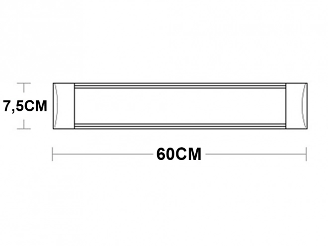 LED svetilka površinska 60 cm 18W