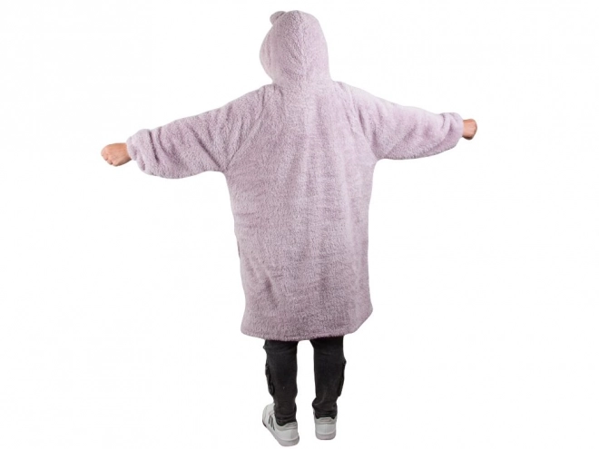 Topla oversize jopa s kapuco in kožuhom