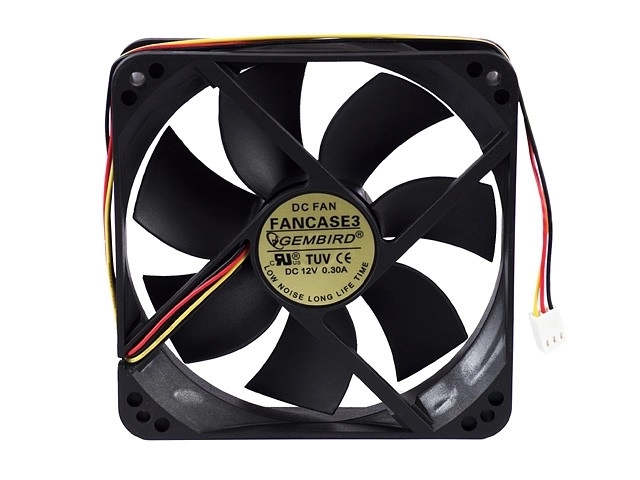 Ventilator 120x120x25mm 3-pin s krogelnim ležajem za ohišje
