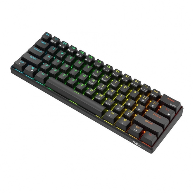 Mehanska tipkovnica Royal Kludge RK61 RGB rjavi stikalni gumbi