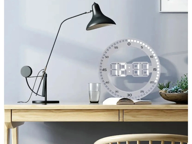 LED digitalna budilka s termometrom in alarmom