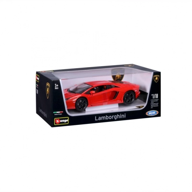 Bburago Lamborghini Aventador 1:18 oranžna 18-11033