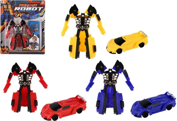 Transformirajoči robot – avto 14 cm, plastika, 3 barve