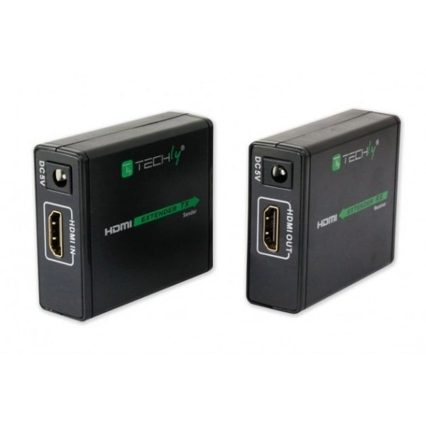 HDMI podaljšek za prenos po kablu Cat.6/6a/7, do 60m, FullHD 3D, črn