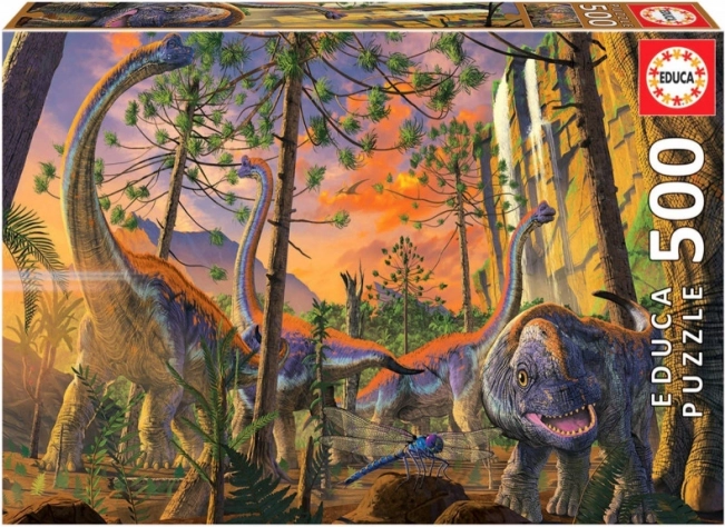 Sestavljanka EDUCA radovedni dino – 500 koščkov