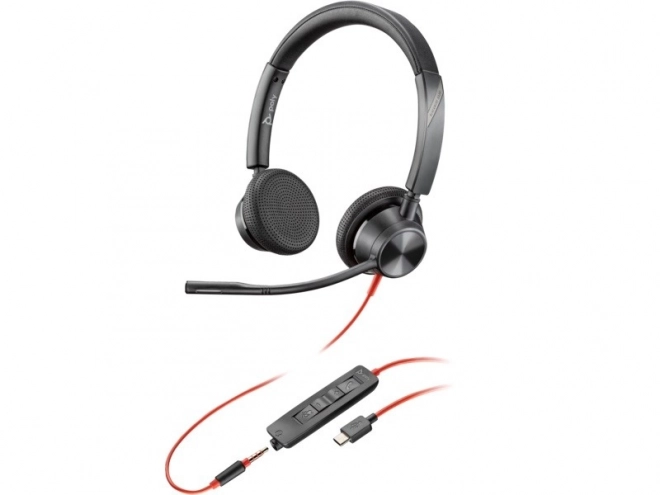 Slušalke Poly Blackwire 3325 z adapterjem USB-C/A