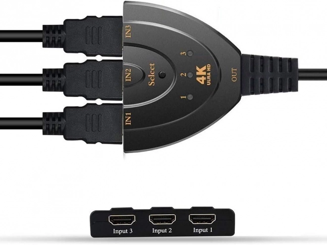 HDMI 3 vratni 4K stikalo
