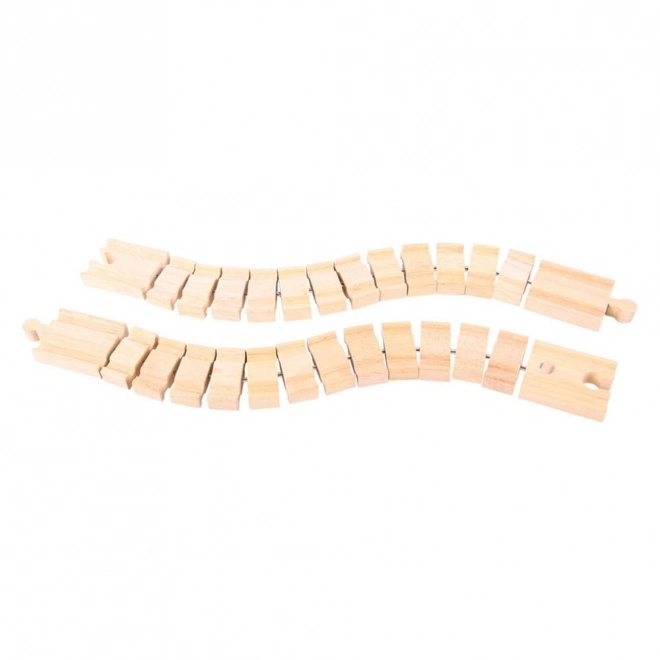Bigjigs Rail Prilagodljiva proga - 2 kosa