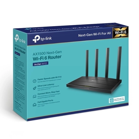 Usmerjevalnik TP-Link Archer AX12 z Wi-Fi 6