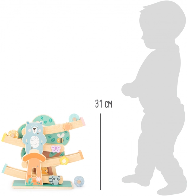 Small Foot Lesena steza v pastelnih barvah
