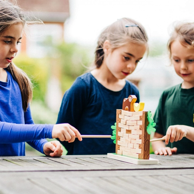 Bigjigs Toys Lesena motorna igra Podivna Džungla