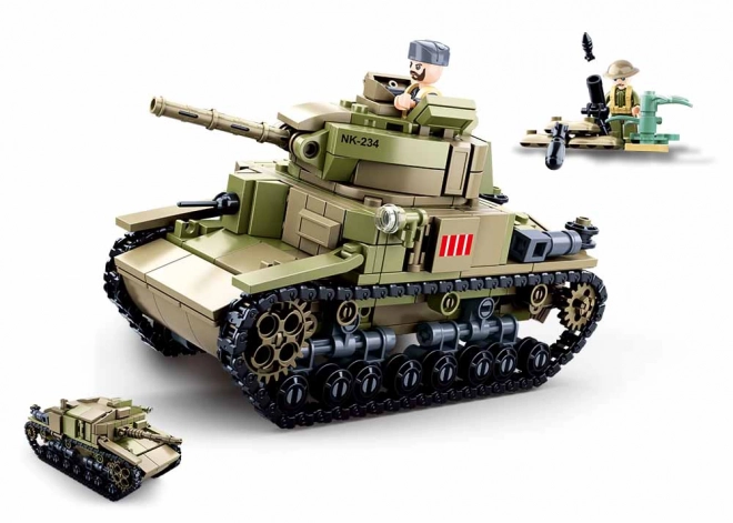 Sluban Army M38-B0711 Srednji italijanski tank 2v1