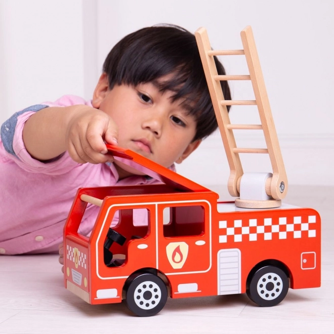 Bigjigs Toys Lesen gasilski avto