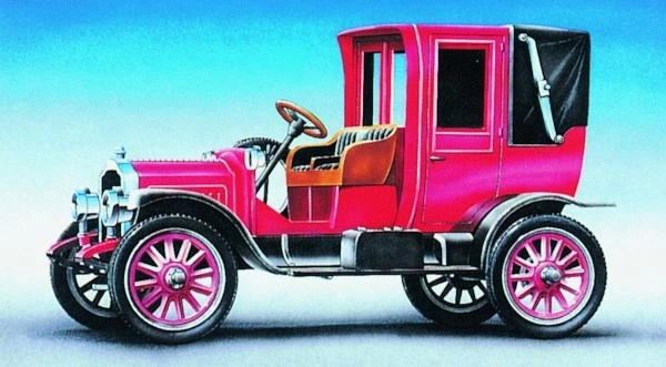 Model Packard Landaulet 1912 12,7x5,8cm v škatli 25x14,5x4,5cm