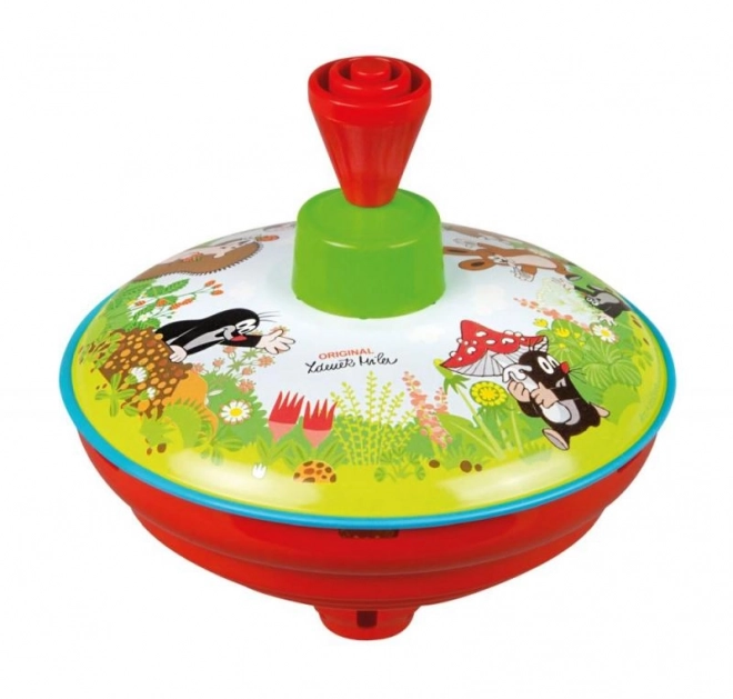 Vrteči Krtek kov/plast 13cm