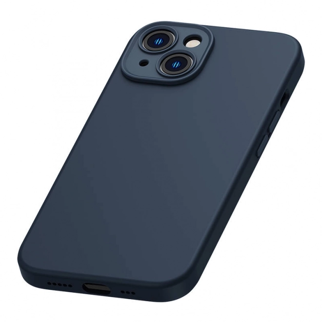 Magnetno ohišje in komplet kaljenega stekla za iPhone 14 Plus - Baseus Liquid Silica modra