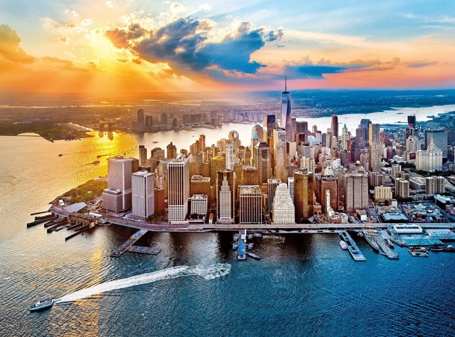 Sončni zahod nad New Yorkom