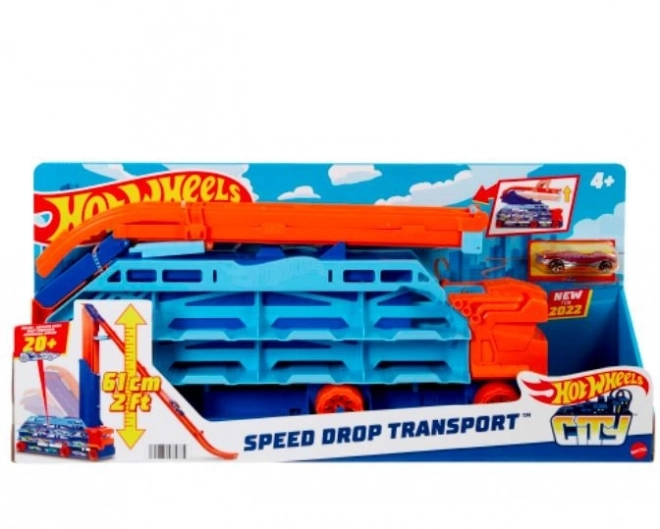 Hot Wheels Vlekač z visokotirno stezo HDY92