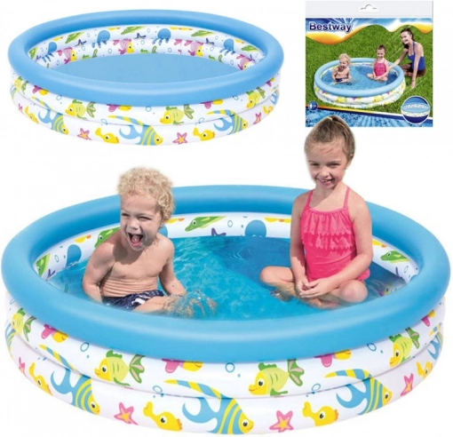 napihljiv otroški vrtni bazen BESTWAY 122 × 25 cm, 140 l