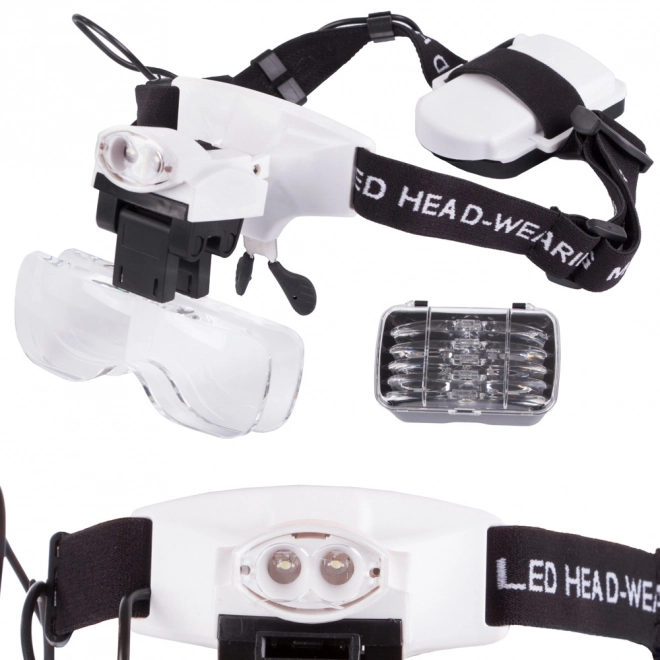 Urarska lupa 6x z dvema LED