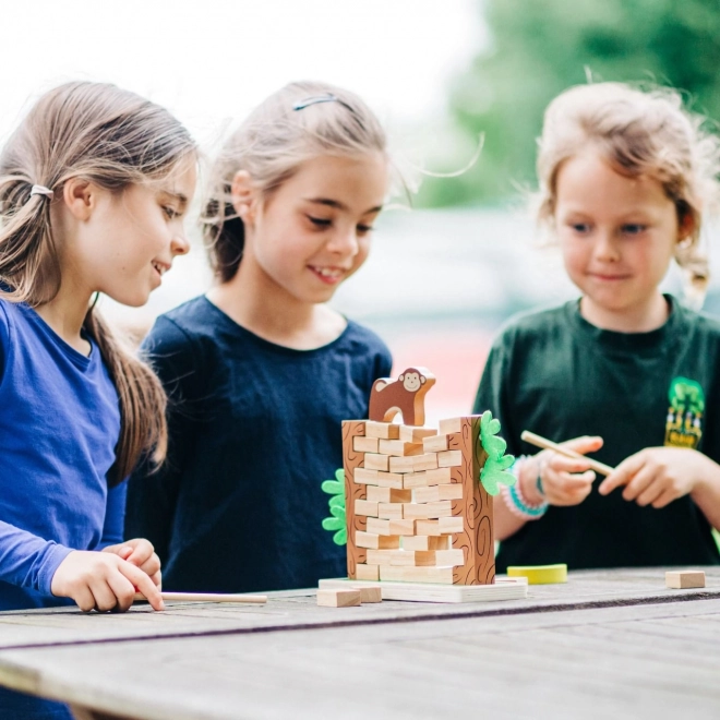 Bigjigs Toys Lesena motorna igra Podivna Džungla