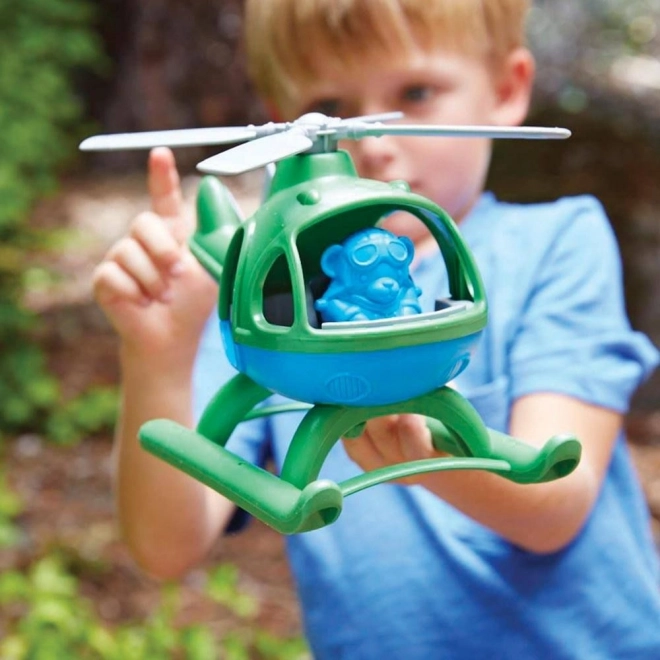 Helikopter Green Toys modra