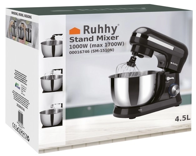 Ruhhy 16746 Kuhinjski robot 4,5L + 24 slaščičarskih nastavkov 1700W