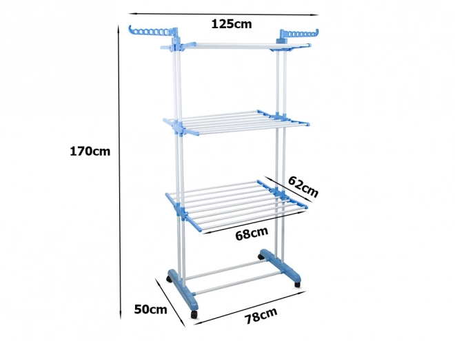 Vertikalni sušilnik za perilo 170 x 62 x 78 cm