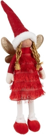 Slogoven zimski outfit v rdeči