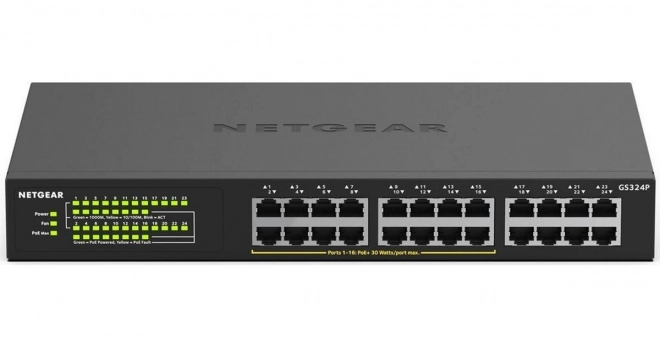 Neupravljano gigabitno stikalo 24 vrat PoE+ GS324P