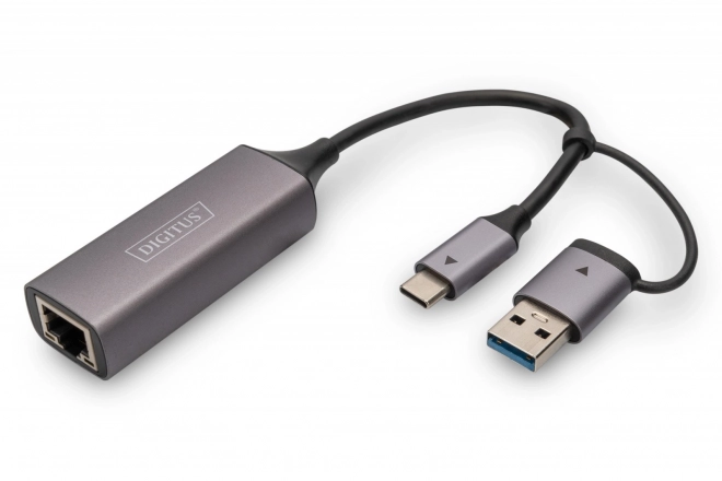 Digitus USB-C na USB-A adapter na RJ45 2.5 Gigabit Ethernet
