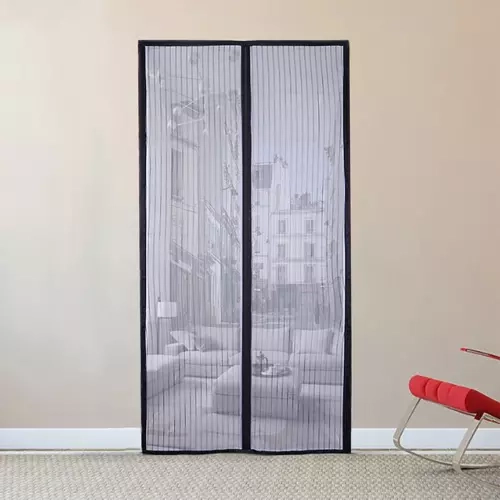 Samodejno zapirajoča mreža proti komarjem za vrata - 100 x 210 cm