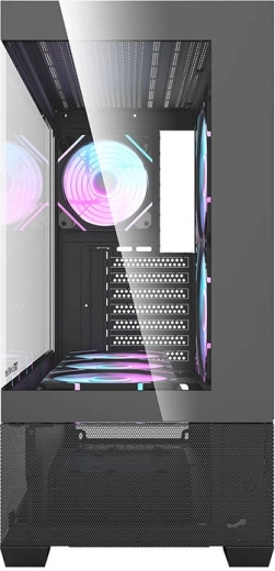 Kaljeno steklo in čist kabelski management