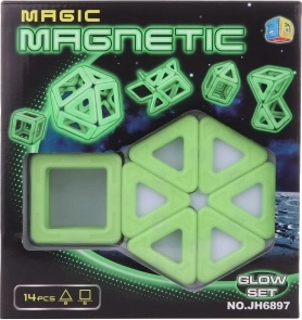 Magični magnetni konstruktor Svetleči komplet