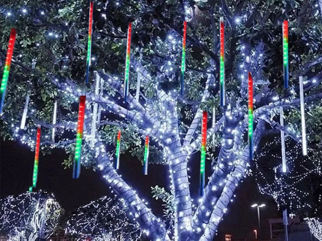 Božična LED osvetlitev padajoč sneg 50cm IP44