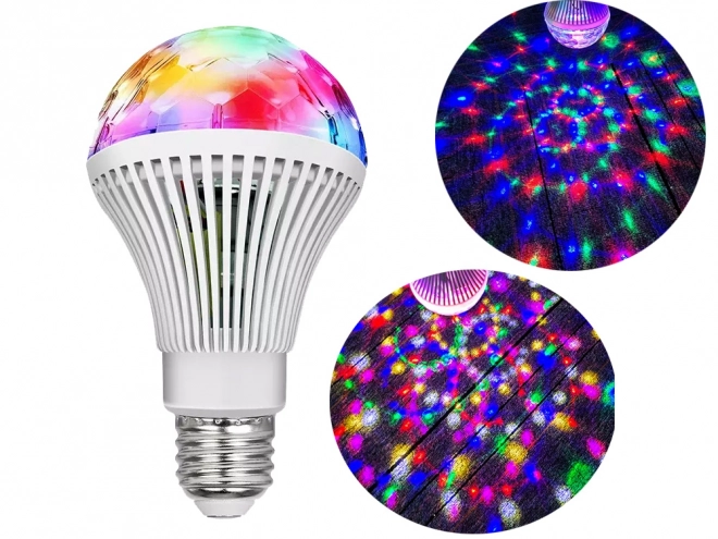 LED rotacijska disko krogla E27