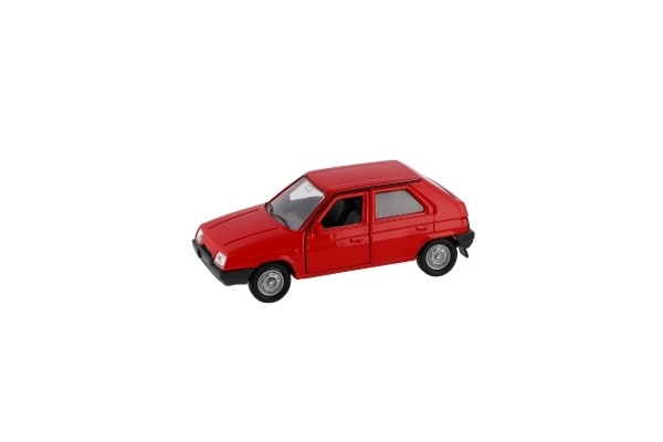 Auto Welly Škoda Favorit kov/plast 11cm 1:34 na prosti tek možnost 4 barv škatlica 15x7x7cm