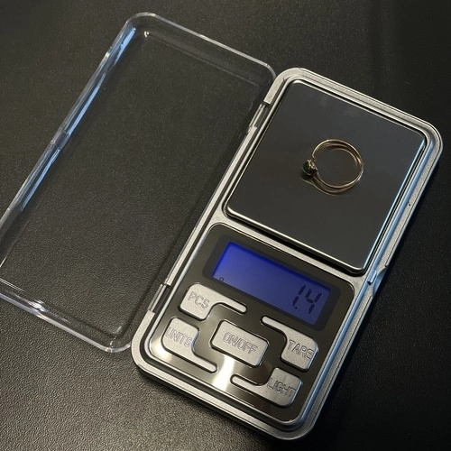 Natančna žepna tehtnica za nakit RUHHY do 500g