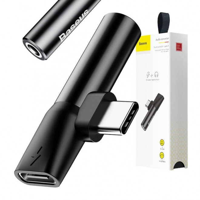 Avdio adapter USB-C na mini jack 3,5 mm USB-C (črna)