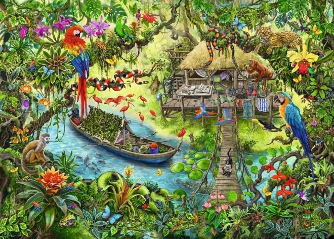 Izhod KIDS Puzzle: Džungla 368 kosov