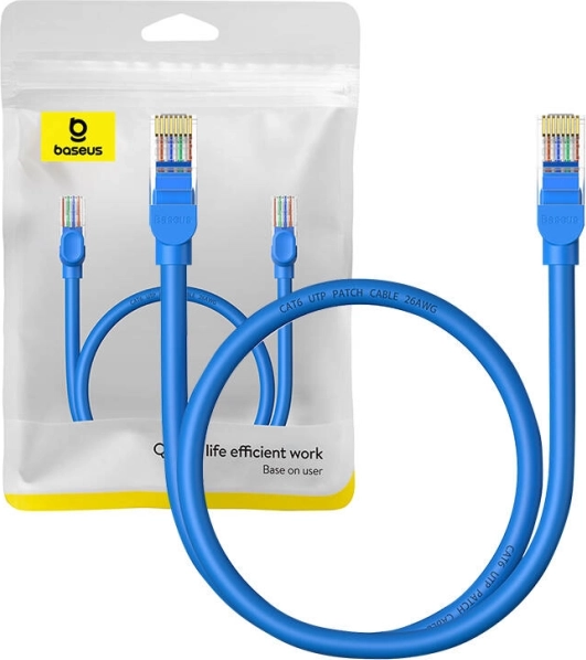 Okrogel ethernetni kabel BASEUS RJ45 Cat6 0,5 m moder