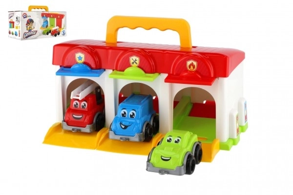 Garaža z avtomobilčki in dodatki Technok Toys