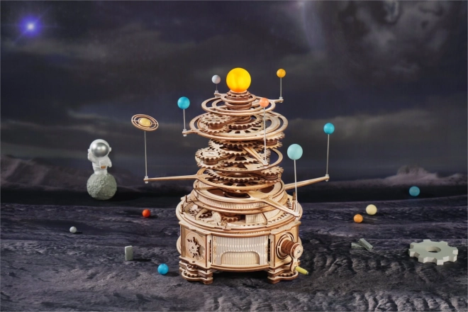 RoboTime 3D lesene mehanske sestavljanke Planetarij