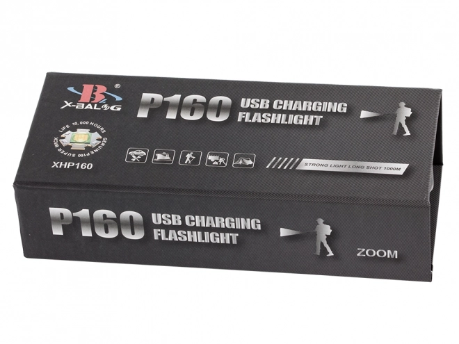 Vojaška taktična svetilka Bailong z LED CREE XHP160