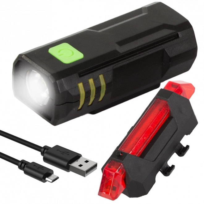 Komplet USB luči za kolo spredaj in zadaj